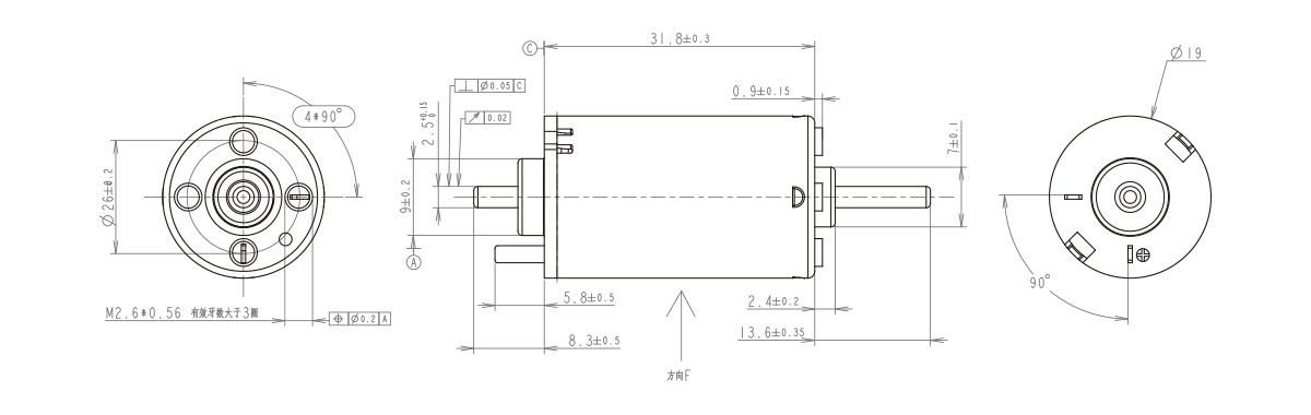 19mm��ˢֱ���������Ť�ذ棩